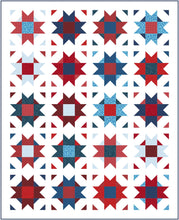 Load image into Gallery viewer, Patriotic Compass Star Quilt Kit-Throw Size