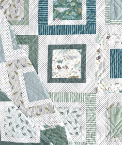 The Flip Side Dinosaur Throw Quilt Kit - Pattern by Lindsey Weight of Primrose Cottage Quilts