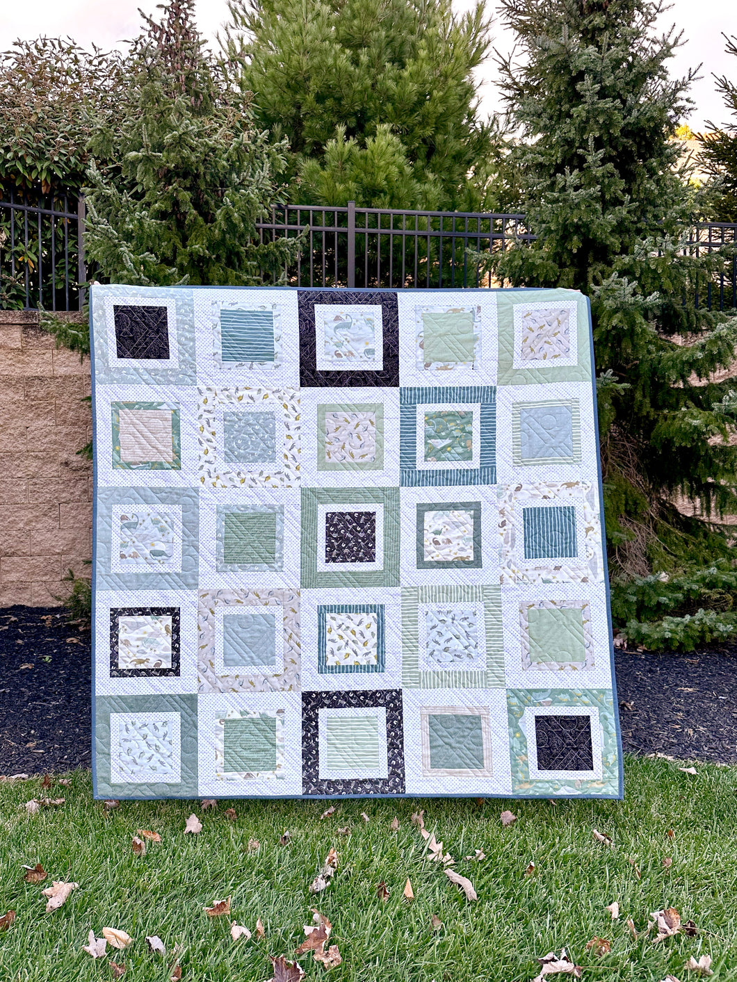 The Flip Side Dinosaur Throw Quilt Kit - Pattern by Lindsey Weight of Primrose Cottage Quilts