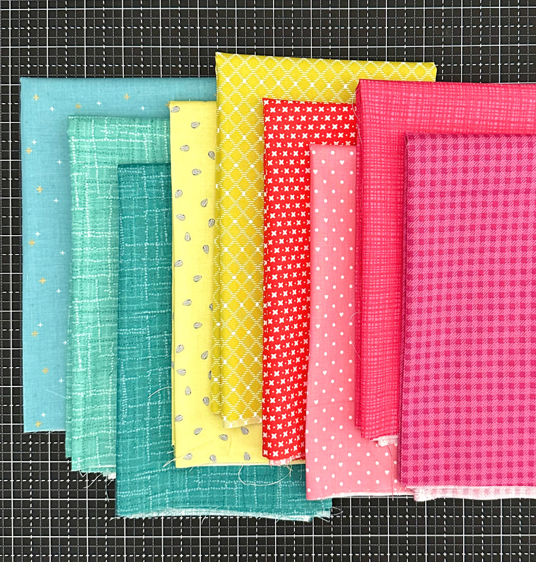 Fluorescent Fat Quarter Bundle by Sewcial Stitch