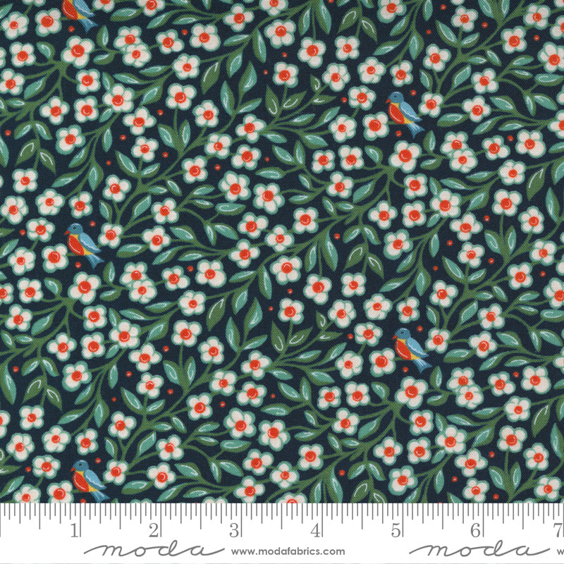 Frankie Sincere Floral Black Fabric by BasicGrey for Moda