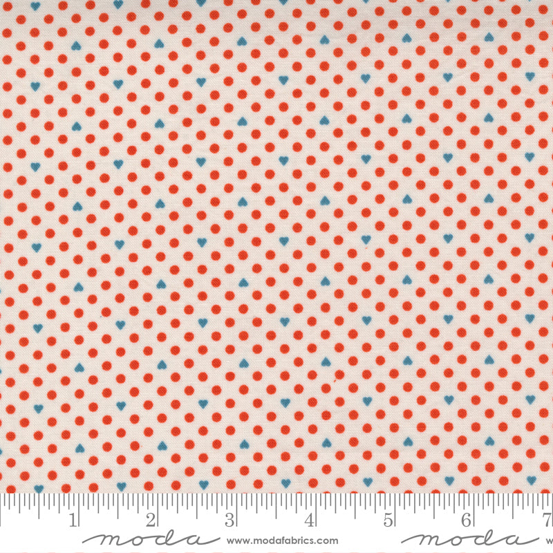 Frankie Heart Dot Low Volume Fabric by BasicGrey for Moda