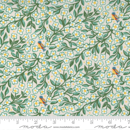 Frankie Sincere Floral Ivory Fabric by BasicGrey for Moda