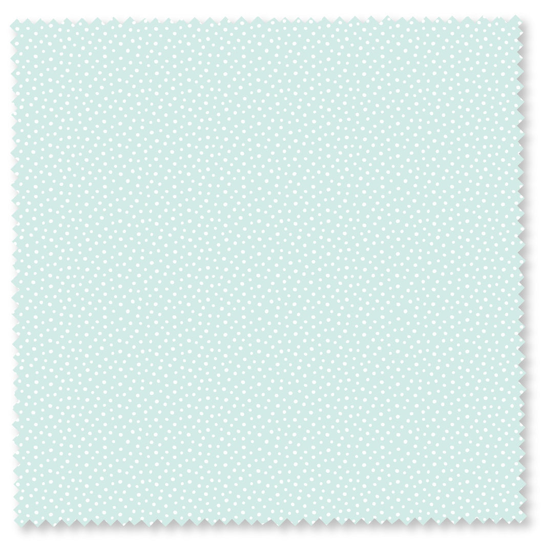 Fresh Morning Light Aqua Dots Fabric by Felicity Fabrics