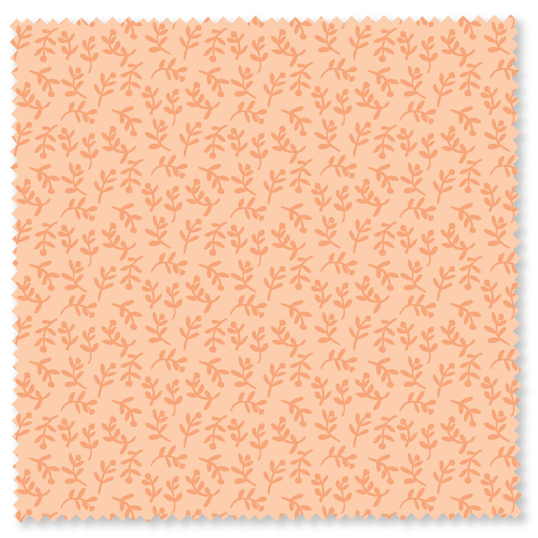 Fresh Morning Peach Floret Fabric by Felicity Fabrics