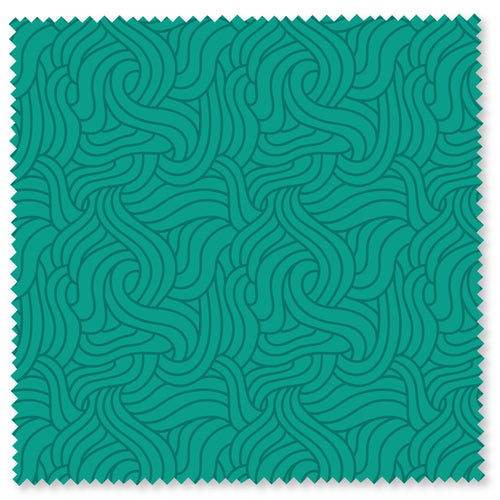 Fresh Morning Teal Strands Fabric by Felicity Fabrics