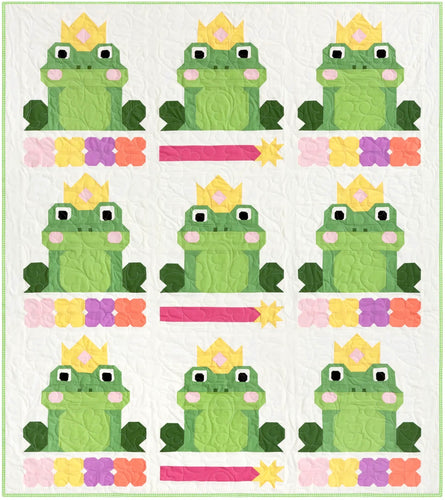 Fairytale Frogs Quilt Kit Throw and Twin Options