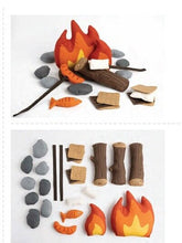 Load image into Gallery viewer, Great Outdoors Campfire and S&#39;mores Fabric Panel by Stacy Iest Hsu for Moda Fabrics