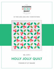 Holly Jolly Modern Throw Quilt Kit