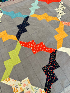 Home Plate Throw Size Quilt Top by Sewcial Stitch FREE SHIPPING