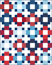 Load image into Gallery viewer, Patriotic Hopscotch Quilt Kit-Throw Size