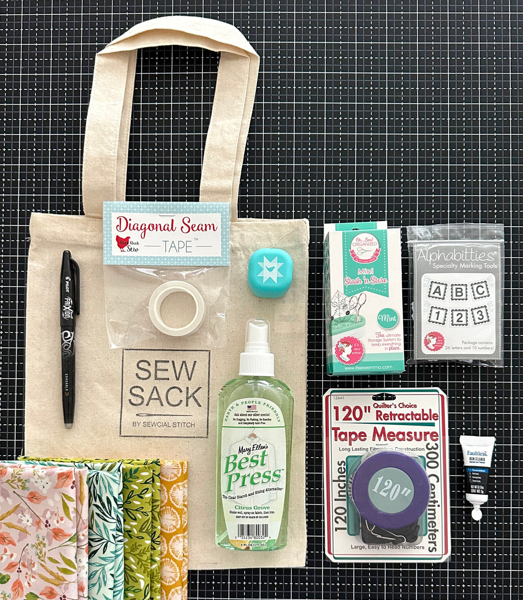 Sew Sack by Sewcial Stitch-A Sack Filled With Some of My Favorite Things