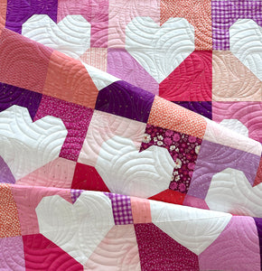 Patchwork Hearts 2 Quilt Kit