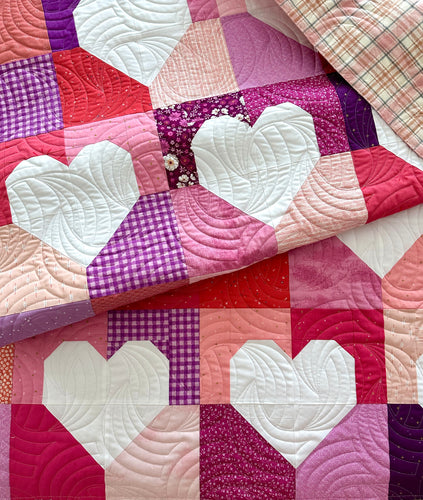 Patchwork Hearts 2 Quilt Kit