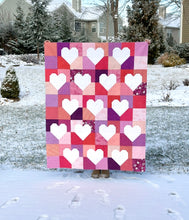 Load image into Gallery viewer, Patchwork Hearts 2 Quilt Kit