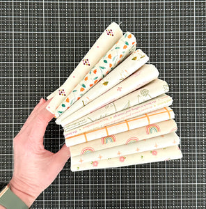 Low Volume Fat Quarter Bundle Custom Curated By Sewcial Stitch