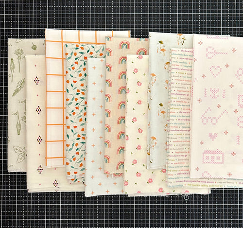 Low Volume Fat Quarter Bundle Custom Curated By Sewcial Stitch