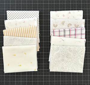 Low Volume Fat Quarter Bundle Custom Curated By Sewcial Stitch