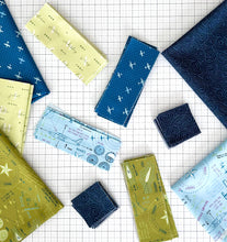 Load image into Gallery viewer, High Flight Propeller Throw Quilt Kit by Mandi Persell of Sewcial Stitch