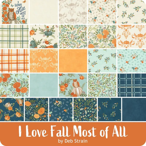 I Love Fall Most Of All  Fat Quarter Bundle by Deb Strain for Moda Fabrics