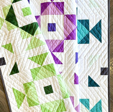 Load image into Gallery viewer, Swizzle Cool Fat Quarter Throw Size Quilt Kit by Sewcial Stitch