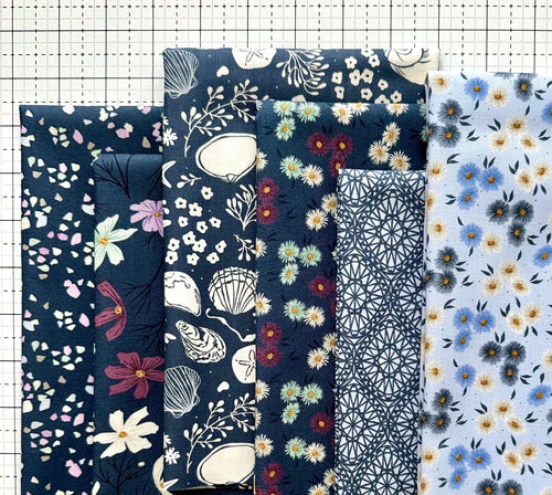 Seaglass Summer Blue Fat Quarter Bundle by Sweetfire Road for Moda Fabrics