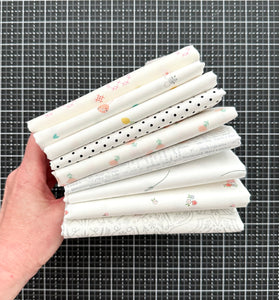 Low Volume Fat Quarter Bundle Custom Curated By Sewcial Stitch