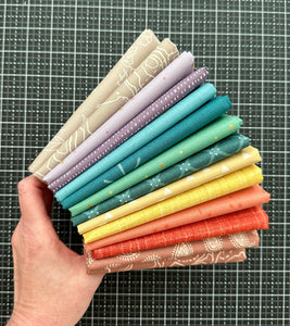 Muted Rainbow Fat Quarter Bundle by Sewcial Stitch