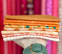 Load image into Gallery viewer, Orange Fat Quarter Destash Bundle-8 FQ&#39;s