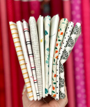 Load image into Gallery viewer, Low Volume Fat Quarter Destash Bundle-10 FQ&#39;s