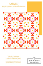 Load image into Gallery viewer, Swizzle Cool Fat Quarter Throw Size Quilt Kit by Sewcial Stitch