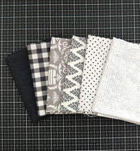 Load image into Gallery viewer, Black and White Fat Quarter Destash Bundle-5 FQ&#39;s