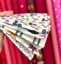 Load image into Gallery viewer, Seaglass Summer Low Volume Fat Quarter Destash Bundle-5 FQ&#39;s