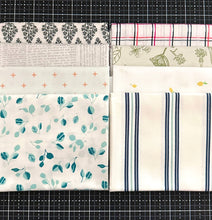 Load image into Gallery viewer, Seaglass Summer Low Volume Fat Quarter Destash Bundle-8 FQ&#39;s
