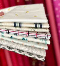 Load image into Gallery viewer, Seaglass Summer Low Volume Fat Quarter Destash Bundle-8 FQ&#39;s