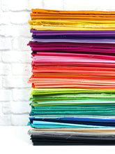 Load image into Gallery viewer, MEGA Bundle Riley Blake Confetti Cotton Solids-Fat Eighths, Fat Quarter and Half Yard