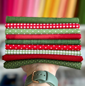 Team Santa Reindeer White Throw Quilt Kit
