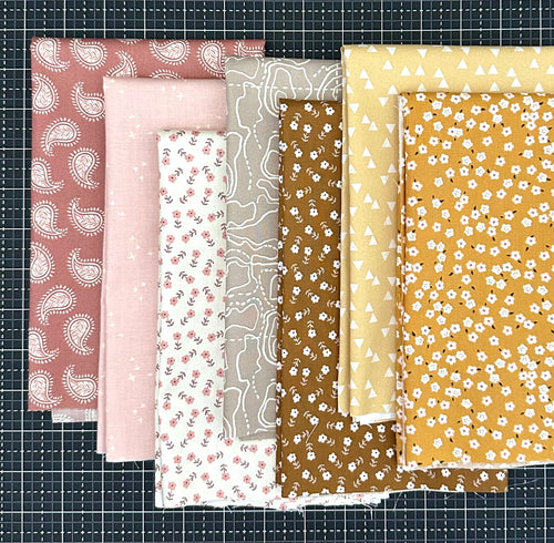 Shimmer Sky Butterscotch Quilt Kit Small and Large Throw Options