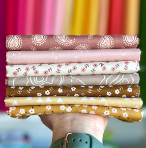 Shimmer Sky Butterscotch Quilt Kit Small and Large Throw Options