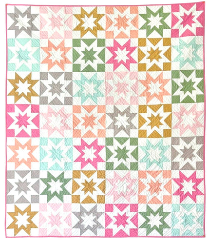 Shimmer Sky Modern Quilt Kit Small and Large Throw Options