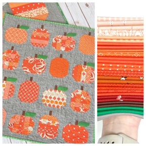 Mini Pumpkins Quilt Kit by Sewcial Stitch, a Cluck Cluck Sew Pattern