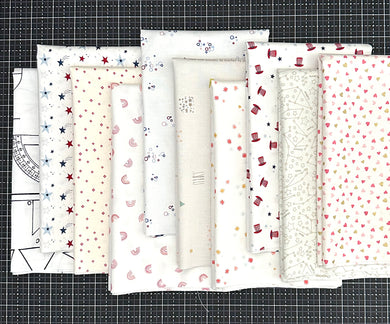 Low Volume Fat Quarter Bundle Custom Curated By Sewcial Stitch