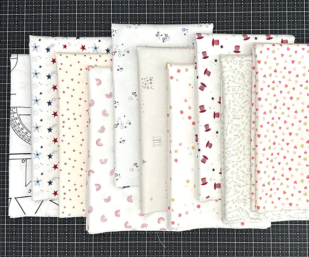 Low Volume Fat Quarter Bundle Custom Curated By Sewcial Stitch