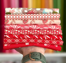 Load image into Gallery viewer, Feed My Soul Red Fat Quarter Bundle by Sandy Gervais for Riley Blake Designs