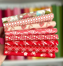 Load image into Gallery viewer, Feed My Soul Red Fat Quarter Bundle by Sandy Gervais for Riley Blake Designs