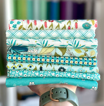Load image into Gallery viewer, Feed My Soul Aqua Fat Quarter Bundle by Sandy Gervais for Riley Blake Designs