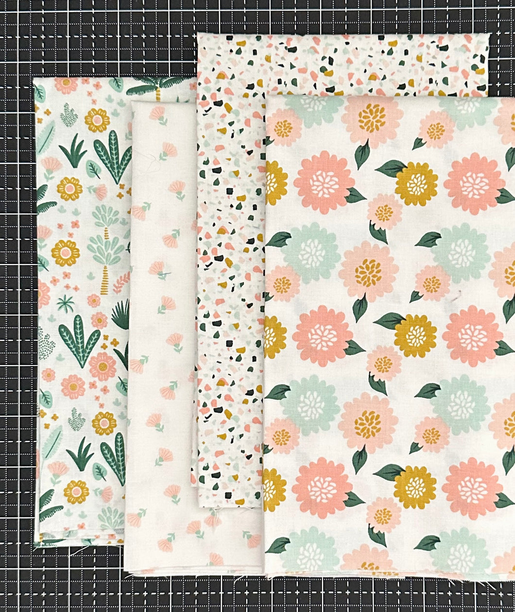 Low Volume Hibiscus Fat Quarter Bundle by Simple Simon and Co for Riley Blake Designs