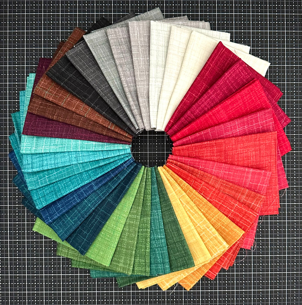 Grasscloth Rainbow Half Yard Bundle by Heather Peterson for Riley Blake Designs