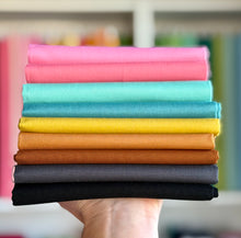 Load image into Gallery viewer, Bee Balm Solid Fat Quarter Quilt Kit - 4 Sizes