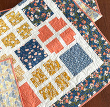 Load image into Gallery viewer, Window Pane Throw Quilt Kit - Pattern by Lindsey Weight of Primrose Cottage Quilts